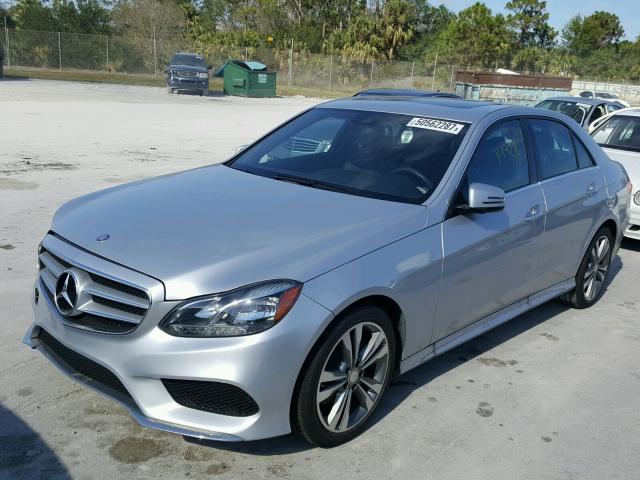 WDDHF5KB4EA978022 - 2014 MERCEDES-BENZ E 350 SILVER photo 2