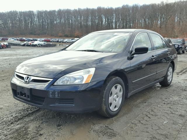 1HGCM56407A138328 - 2007 HONDA ACCORD LX BLACK photo 2