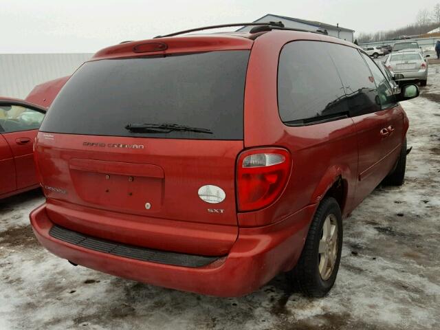 2D4GP44L76R913832 - 2006 DODGE GRAND CARA MAROON photo 4