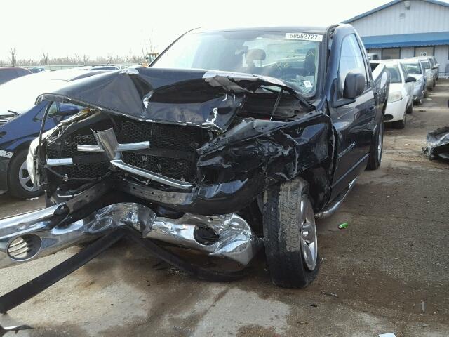 1D7HU18N35J598198 - 2005 DODGE RAM 1500 S BLACK photo 2