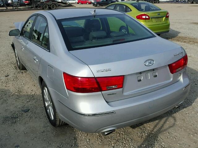 5NPEU46F89H423874 - 2009 HYUNDAI SONATA SE SILVER photo 3