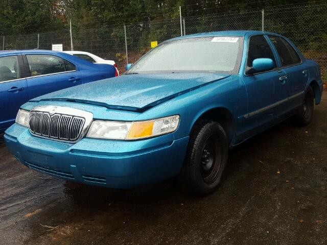 2MEFM74W32X659599 - 2002 MERCURY GRAND MARQ BLUE photo 2