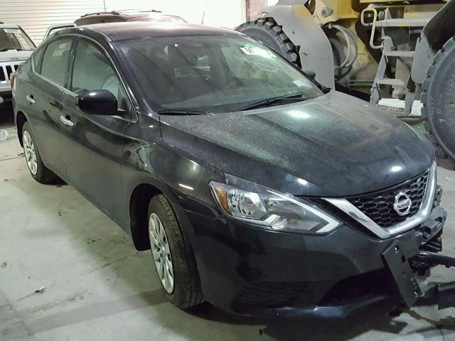 3N1AB7APXHY367656 - 2017 NISSAN SENTRA S BLACK photo 1