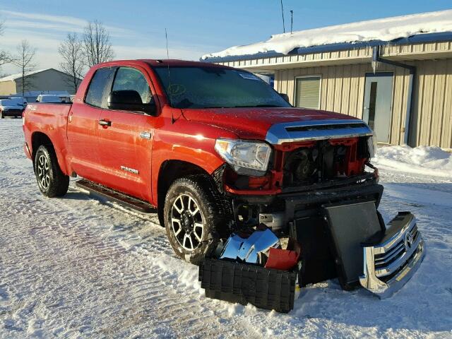 5TFUY5F13HX637958 - 2017 TOYOTA TUNDRA DOU ORANGE photo 1