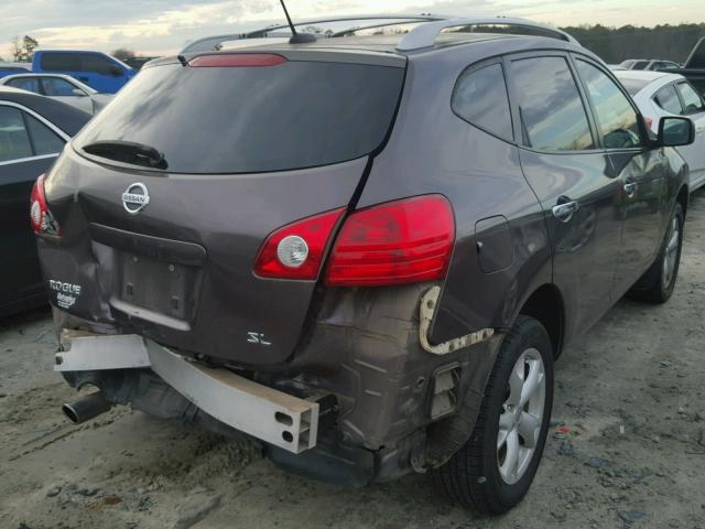 JN8AS5MT5AW003821 - 2010 NISSAN ROGUE S BROWN photo 4