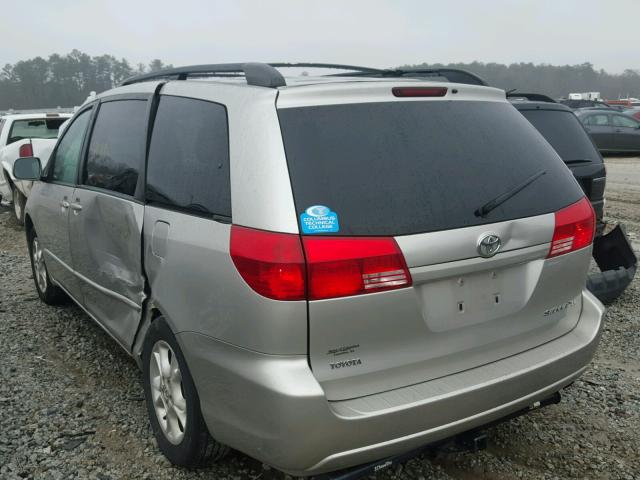 5TDZA22C04S062797 - 2004 TOYOTA SIENNA XLE GRAY photo 3