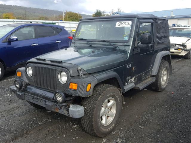 1J4FA39S53P347679 - 2003 JEEP WRANGLER C GREEN photo 2