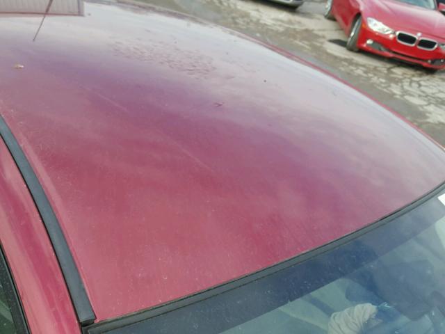 JHMZE2H73AS003078 - 2010 HONDA INSIGHT EX BURGUNDY photo 9