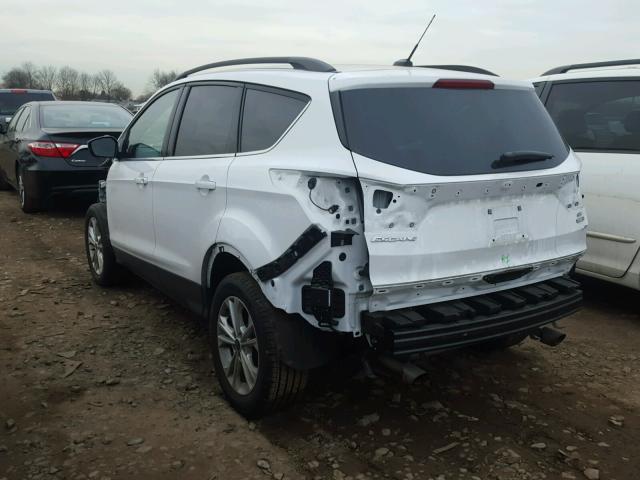 1FMCU9GD8HUC82404 - 2017 FORD ESCAPE SE WHITE photo 3