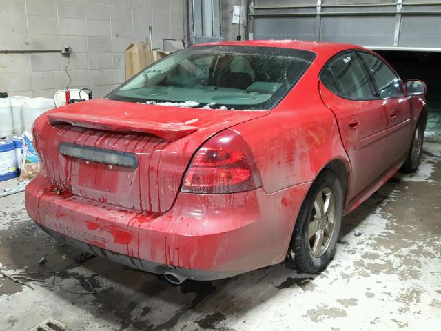 2G2WP552881162881 - 2008 PONTIAC GRAND PRIX RED photo 4