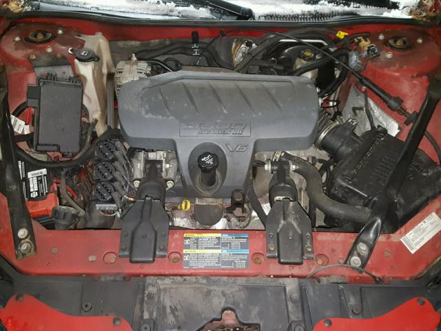 2G2WP552881162881 - 2008 PONTIAC GRAND PRIX RED photo 7