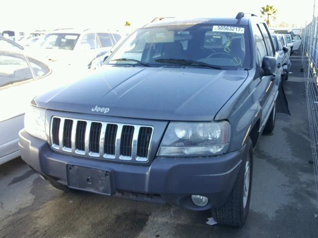 1J4GX48S54C409441 - 2004 JEEP GRAND CHER GRAY photo 2