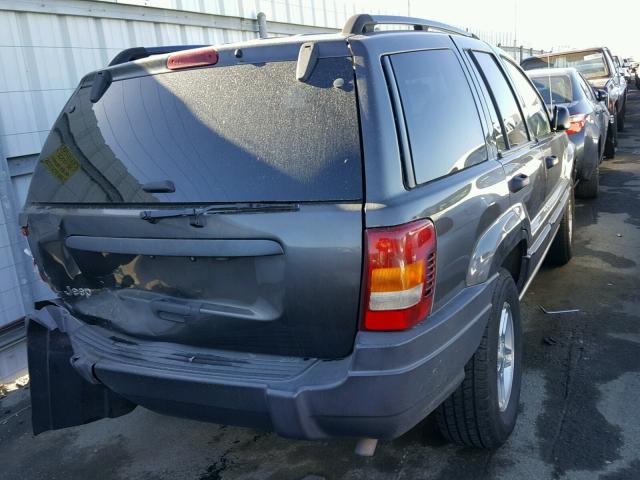 1J4GX48S54C409441 - 2004 JEEP GRAND CHER GRAY photo 4