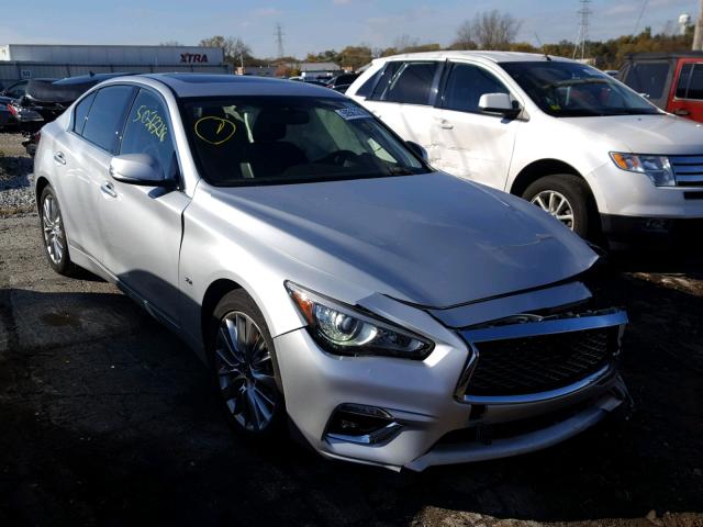 JN1EV7AP7JM364361 - 2018 INFINITI Q50 LUXE GRAY photo 1