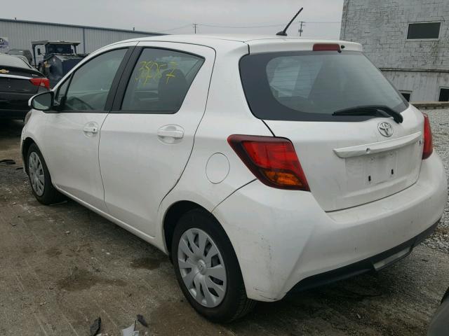 VNKKTUD35HA081800 - 2017 TOYOTA YARIS L WHITE photo 3