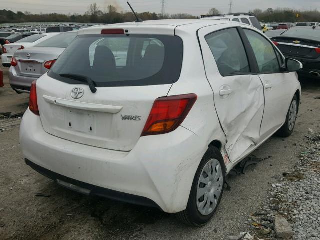 VNKKTUD35HA081800 - 2017 TOYOTA YARIS L WHITE photo 4