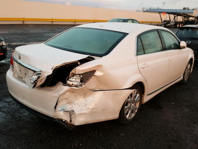 4T1BK3DB5BU422224 - 2011 TOYOTA AVALON BAS Ақ фото 4