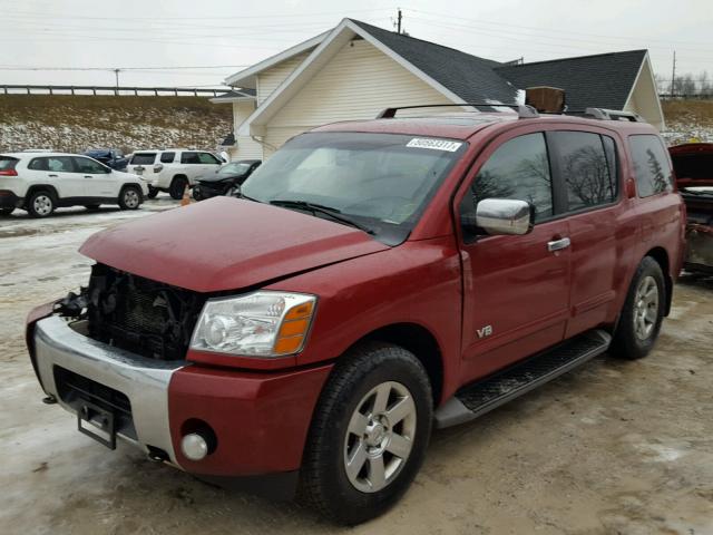 5N1BA08C97N721673 - 2007 NISSAN ARMADA SE RED photo 2