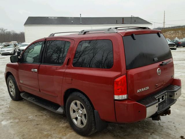 5N1BA08C97N721673 - 2007 NISSAN ARMADA SE RED photo 3