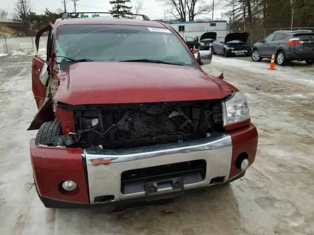 5N1BA08C97N721673 - 2007 NISSAN ARMADA SE RED photo 9