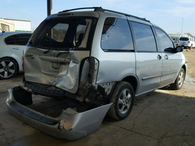 JM3LW28A620310121 - 2002 MAZDA MPV WAGON SILVER photo 4