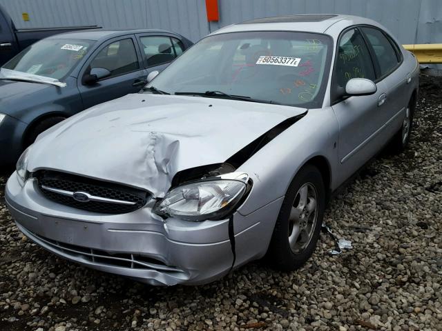 1FAFP55232G264911 - 2002 FORD TAURUS SES SILVER photo 2