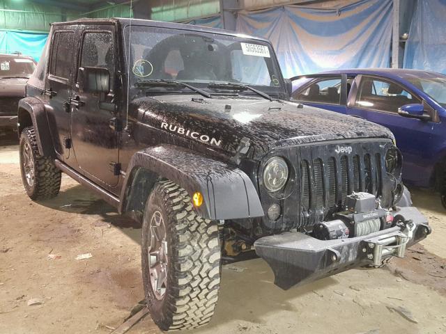 1C4BJWFG3EL297137 - 2014 JEEP WRANGLER U BLACK photo 1