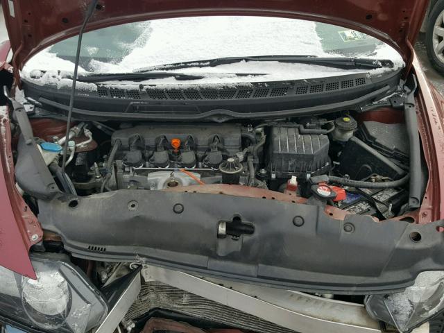 2HGFA1F51AH541346 - 2010 HONDA CIVIC LX MAROON photo 7