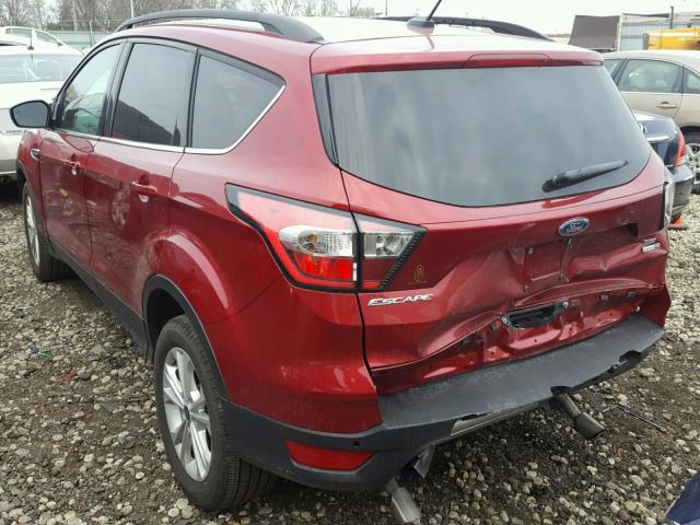 1FMCU9GDXHUC44897 - 2017 FORD ESCAPE SE RED photo 3