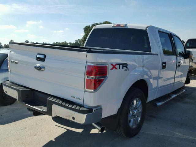 1FTFW1EFXDFD07206 - 2013 FORD F150 SUPER WHITE photo 4