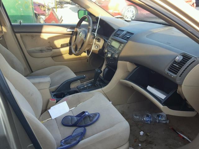 1HGCM56383A040164 - 2003 HONDA ACCORD LX GOLD photo 5