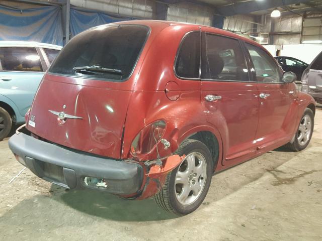 3C8FY68B32T237243 - 2002 CHRYSLER PT CRUISER RED photo 4