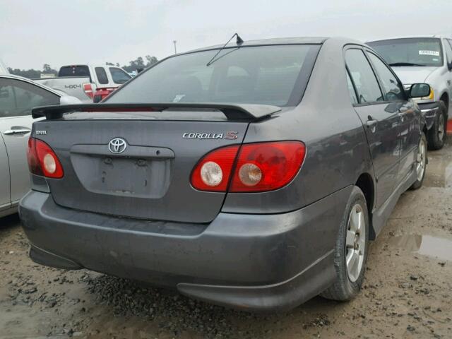 2T1BR30E85C481110 - 2005 TOYOTA COROLLA CE GRAY photo 4