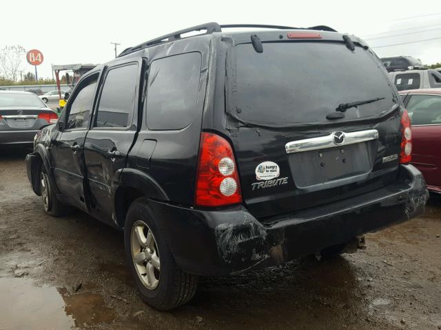 4F2CZ94196KM32738 - 2006 MAZDA TRIBUTE S BLACK photo 3