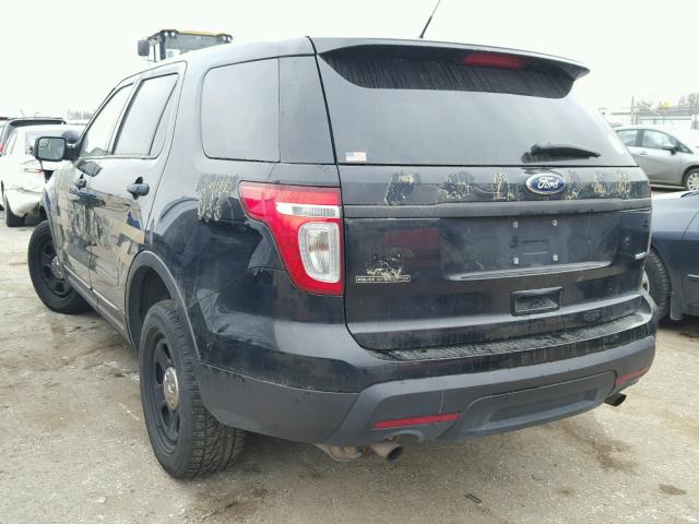 1FM5K8AR3FGA35249 - 2015 FORD EXPLORER P BLACK photo 3