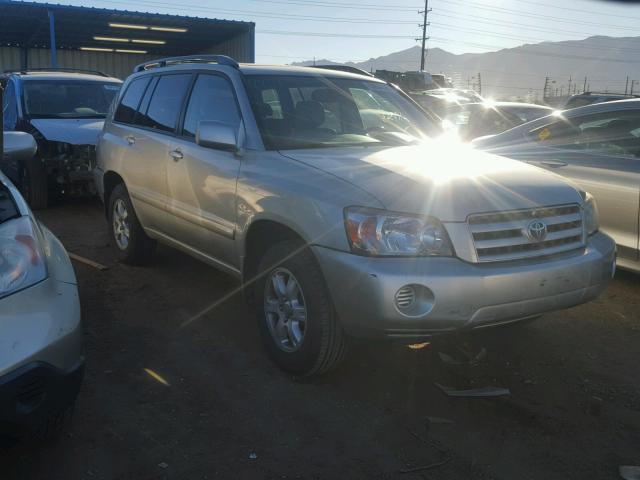 JTEEP21A440048302 - 2004 TOYOTA HIGHLANDER SILVER photo 1