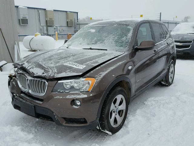 5UXWX5C53CL719772 - 2012 BMW X3 XDRIVE2 GRAY photo 2