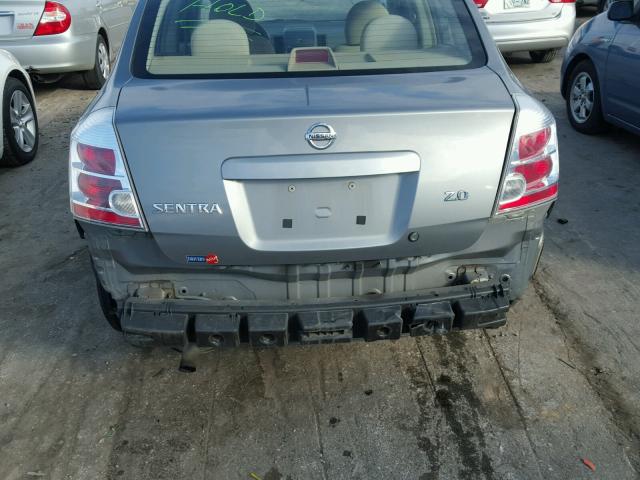 3N1AB61EX7L674152 - 2007 NISSAN SENTRA 2.0 SILVER photo 9