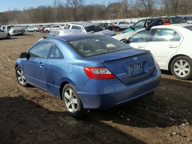 2HGFG12886H501478 - 2006 HONDA CIVIC EX BLUE photo 3