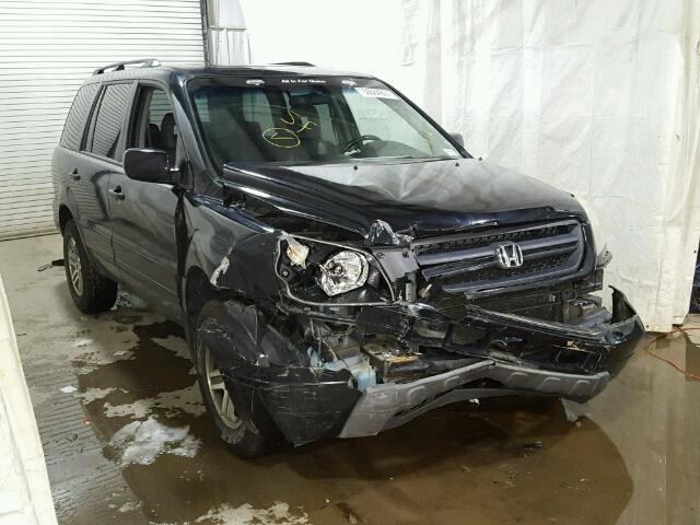 5FNYF18515B049403 - 2005 HONDA PILOT EXL BLACK photo 1