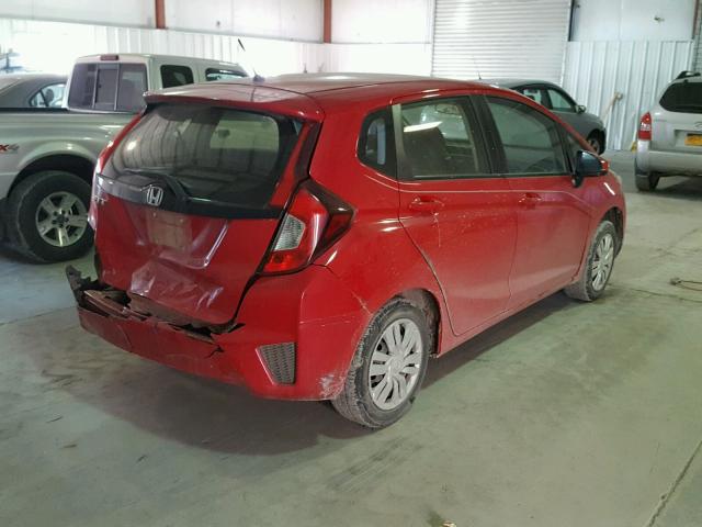 JHMGK5H52GX007568 - 2016 HONDA FIT LX Rouge photo 4