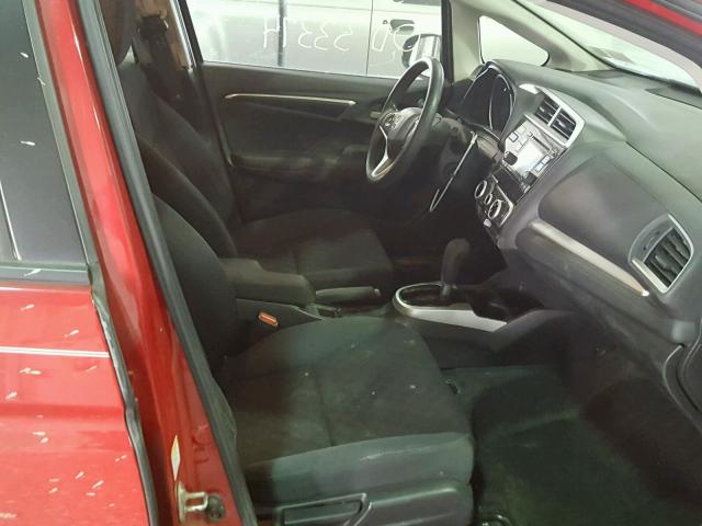 JHMGK5H52GX007568 - 2016 HONDA FIT LX Rouge photo 5
