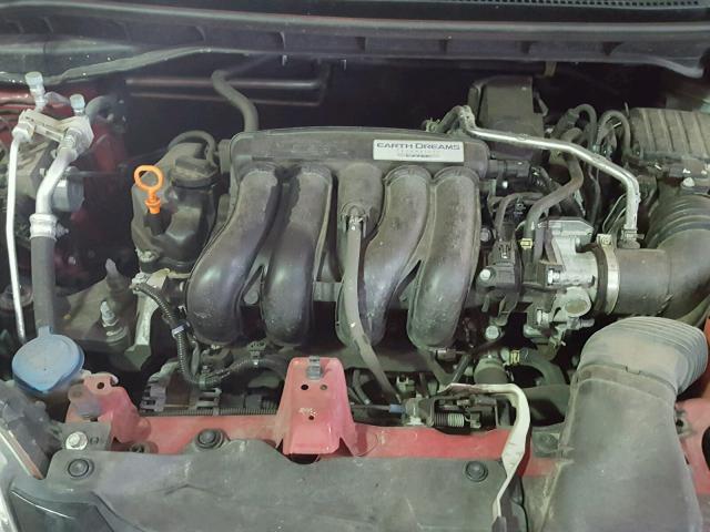 JHMGK5H52GX007568 - 2016 HONDA FIT LX Rouge photo 7