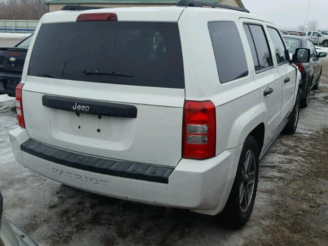 1J4FT28B29D126475 - 2009 JEEP PATRIOT SP WHITE photo 4