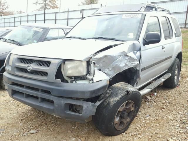 5N1ED28YXYC601857 - 2000 NISSAN XTERRA XE SILVER photo 2