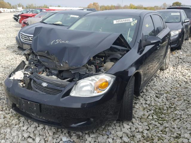 1G1AM55B367690626 - 2006 CHEVROLET COBALT SS BLACK photo 2