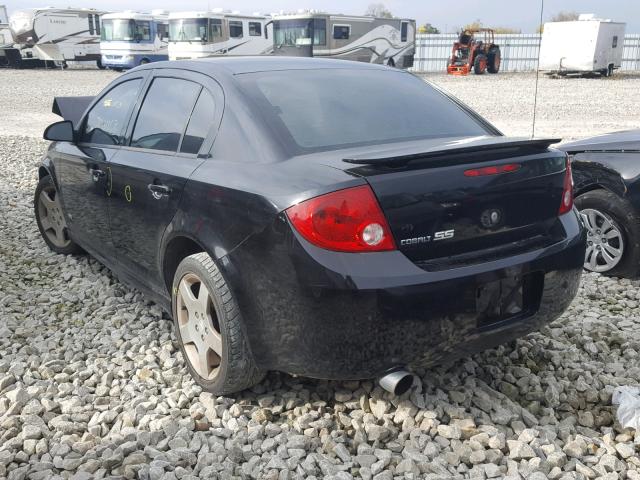 1G1AM55B367690626 - 2006 CHEVROLET COBALT SS BLACK photo 3