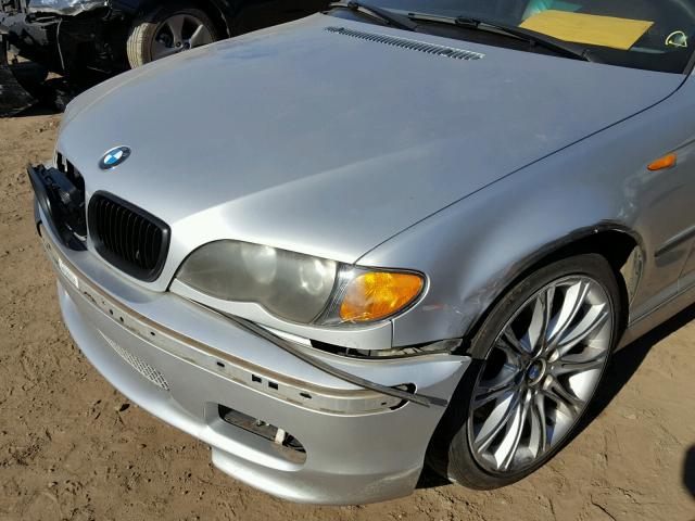 WBAEV53405KM38951 - 2005 BMW 330 I SILVER photo 9