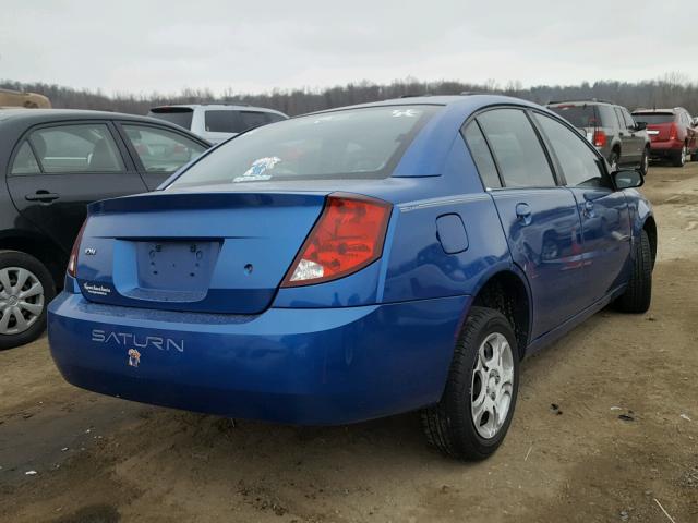 1G8AJ52F34Z169781 - 2004 SATURN ION LEVEL 蓝色 照片 4