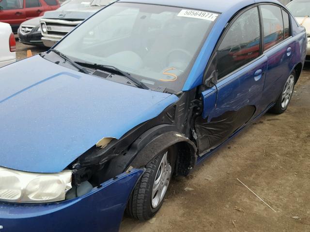1G8AJ52F34Z169781 - 2004 SATURN ION LEVEL 蓝色 照片 9